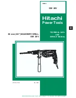 Hitachi DM 20V Technical Data And Service Manual предпросмотр