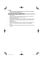 Предварительный просмотр 20 страницы Hitachi DN 10DSA Handling Instructions Manual