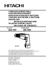 Предварительный просмотр 1 страницы Hitachi DN 7DT Handling Instructions Manual