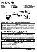 Hitachi DN12DY Instruction Manual предпросмотр