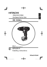 Предварительный просмотр 1 страницы Hitachi DS 10DAL Handling Instructions Manual