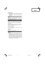 Preview for 17 page of Hitachi DS 12DVB2 Handling Instructions Manual