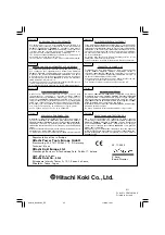 Preview for 96 page of Hitachi DS 12DVB2 Handling Instructions Manual