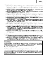 Предварительный просмотр 5 страницы Hitachi DS 12DVF Safety Instructions And Instruction Manual