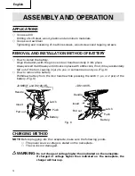 Предварительный просмотр 14 страницы Hitachi DS 12DVF Safety Instructions And Instruction Manual