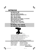 Hitachi DS 12DVF3 Handling Instructions Manual предпросмотр