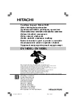 Предварительный просмотр 1 страницы Hitachi DS 14DBL Handling Instructions Manual