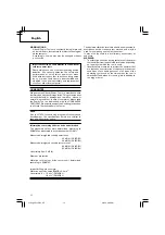 Предварительный просмотр 16 страницы Hitachi DS 14DBL Handling Instructions Manual