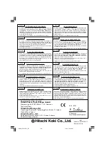 Предварительный просмотр 128 страницы Hitachi DS 14DFL Handling Instructions Manual