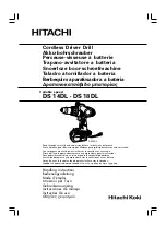 Hitachi DS 14DL Handling Instructions Manual предпросмотр