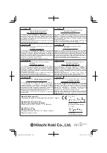 Preview for 160 page of Hitachi DS 14DSAL Handling Instructions Manual