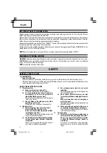 Предварительный просмотр 4 страницы Hitachi DS 14DSFL Instruction Manual