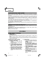 Preview for 40 page of Hitachi DS 14DSFL Instruction Manual