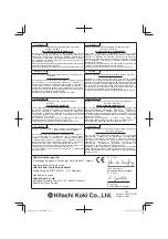 Preview for 180 page of Hitachi DS 14DSL Handling Instructions Manual