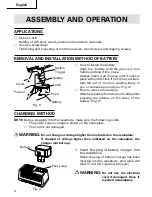 Предварительный просмотр 12 страницы Hitachi DS 14DV Instruction Manual And Safety Instructions