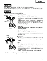 Предварительный просмотр 15 страницы Hitachi DS 14DV Instruction Manual And Safety Instructions