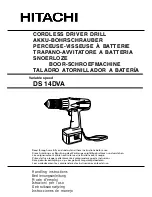 Hitachi DS 14DVA Handling Instructions Manual предпросмотр