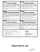 Предварительный просмотр 42 страницы Hitachi DS 14DVA Handling Instructions Manual