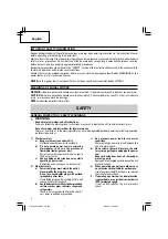 Preview for 4 page of Hitachi DS 18DBEL Safety Instructions And Instruction Manual