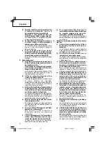 Preview for 42 page of Hitachi DS 18DBEL Safety Instructions And Instruction Manual