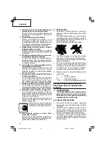 Preview for 44 page of Hitachi DS 18DBEL Safety Instructions And Instruction Manual