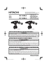 Hitachi DS 18DBL2 Instruction Manual preview