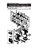 Предварительный просмотр 1 страницы Hitachi DS 18DFL Parts List