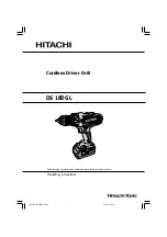 Hitachi DS 18DGL Handling Instructions Manual предпросмотр