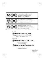 Preview for 88 page of Hitachi DS 18DL User Manual