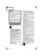 Предварительный просмотр 6 страницы Hitachi DS 18DSDL Safety Instructions And Instruction Manual