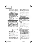 Предварительный просмотр 8 страницы Hitachi DS 18DSDL Safety Instructions And Instruction Manual