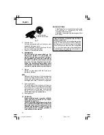 Предварительный просмотр 20 страницы Hitachi DS 18DSDL Safety Instructions And Instruction Manual