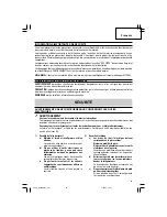 Предварительный просмотр 23 страницы Hitachi DS 18DSDL Safety Instructions And Instruction Manual