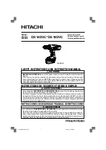 Hitachi DS14DVC Instruction Manual preview