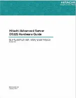 Preview for 1 page of Hitachi DS225 Hardware Manual