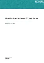Hitachi DS7000 Series Installation Manual preview