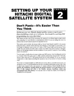 Preview for 14 page of Hitachi DSS SYSTEM Owner'S Manual