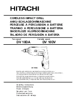 Hitachi DV 10DV Handling Instructions Manual предпросмотр