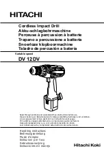 Hitachi DV 12DV Handling Instructions Manual предпросмотр