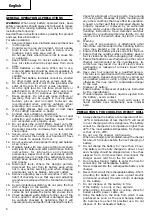 Предварительный просмотр 6 страницы Hitachi DV 12DV Handling Instructions Manual