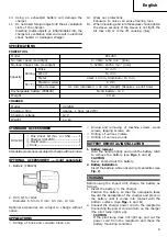 Предварительный просмотр 7 страницы Hitachi DV 12DV Handling Instructions Manual