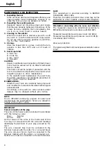 Предварительный просмотр 10 страницы Hitachi DV 12DV Handling Instructions Manual