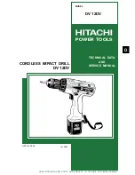 Hitachi DV 12DV Technical Data And Service Manual preview