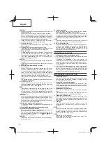 Предварительный просмотр 16 страницы Hitachi DV 14DBEL Handling Instructions Manual