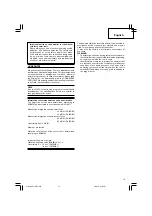 Предварительный просмотр 15 страницы Hitachi DV 14DBL Handling Instructions Manual