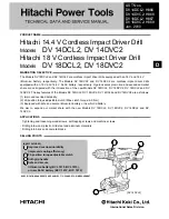 Hitachi DV 14DCL2 Service Manual preview