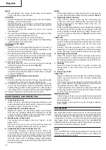 Предварительный просмотр 14 страницы Hitachi DV 14DL Handling Instructions Manual