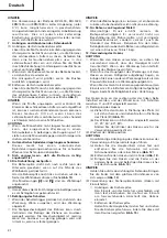 Предварительный просмотр 22 страницы Hitachi DV 14DL Handling Instructions Manual