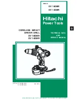 Предварительный просмотр 1 страницы Hitachi DV 14DMR Technical Data And Service Manual