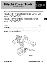 Hitachi DV 14DSDL Service Manual предпросмотр